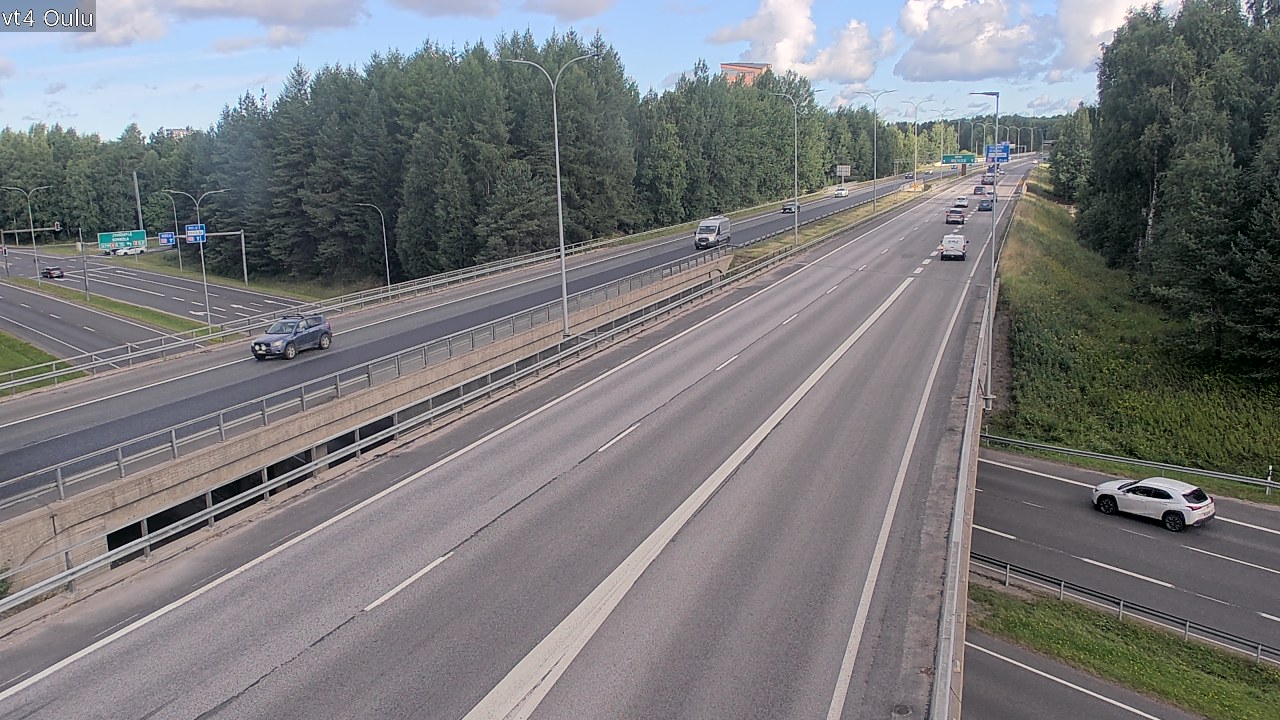 Weather Camera Image Väg 4 Uleåborg, Oulu, Pohjois-Pohjanmaa