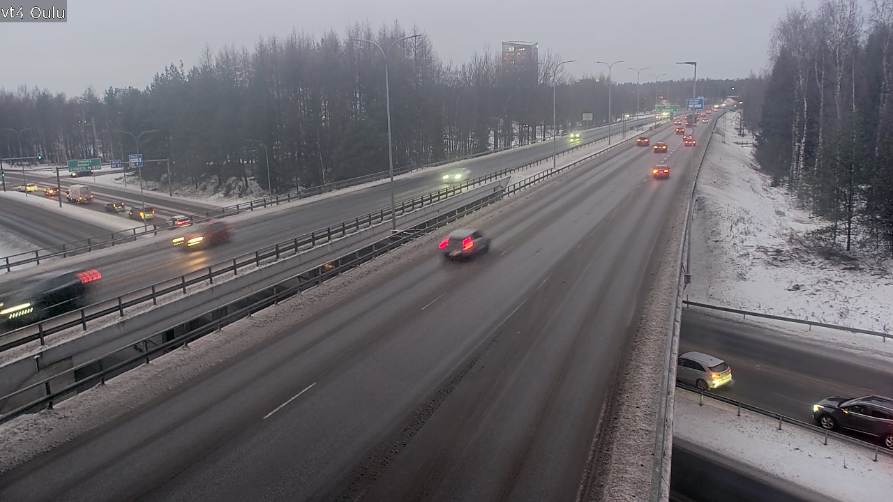 Weather Camera Image Väg 4 Uleåborg, Oulu, Pohjois-Pohjanmaa
