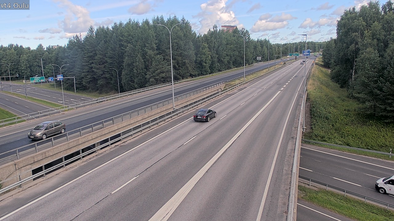 Weather Camera Image Väg 4 Uleåborg, Oulu, Pohjois-Pohjanmaa