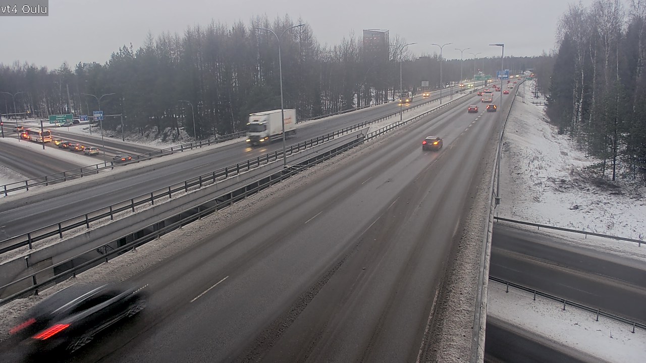 Weather Camera Image Väg 4 Uleåborg, Oulu, Pohjois-Pohjanmaa