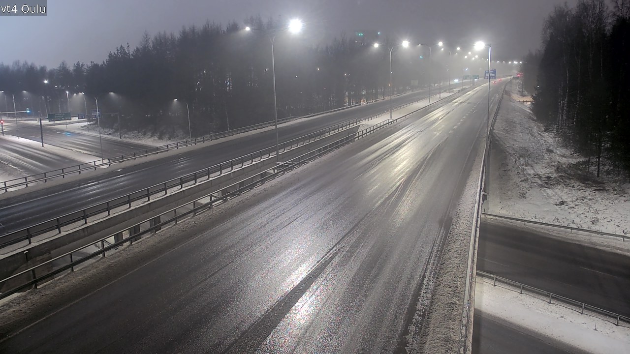 Weather Camera Image Väg 4 Uleåborg, Oulu, Pohjois-Pohjanmaa