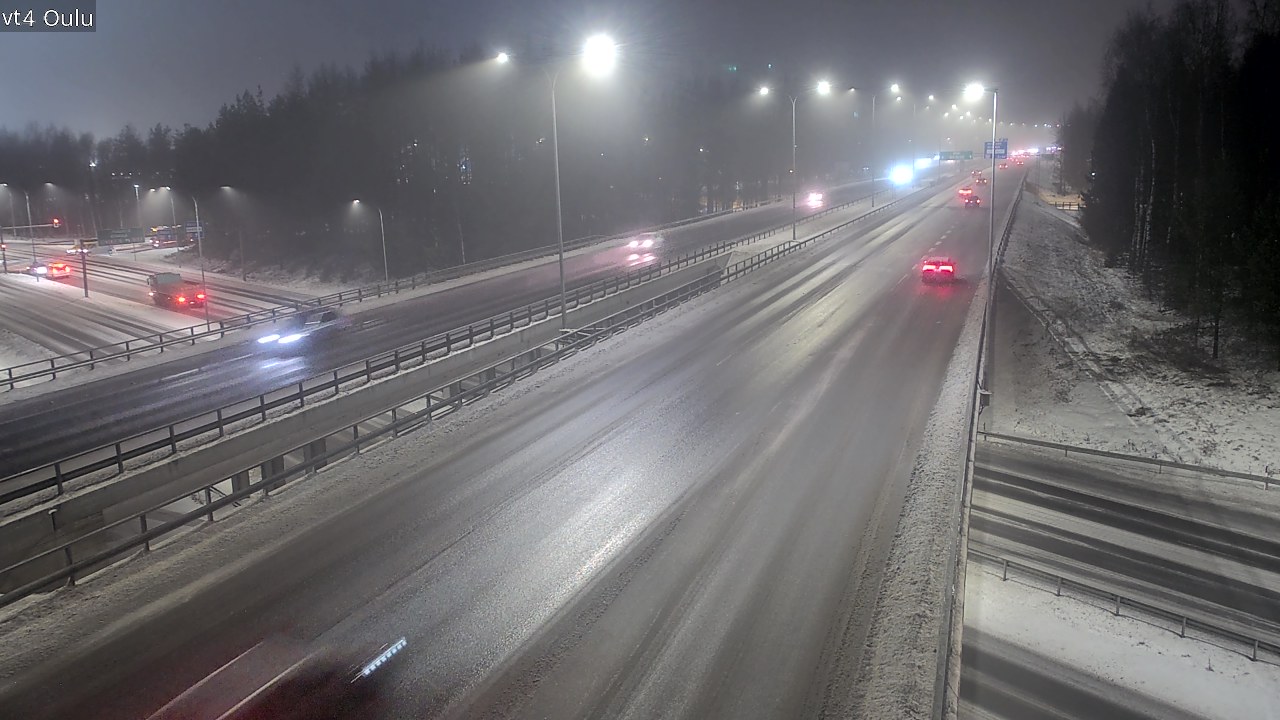 Weather Camera Image Väg 4 Uleåborg, Oulu, Pohjois-Pohjanmaa