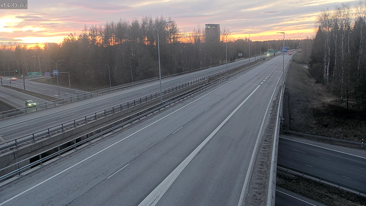 Weather Camera Image Väg 4 Uleåborg, Oulu, Pohjois-Pohjanmaa