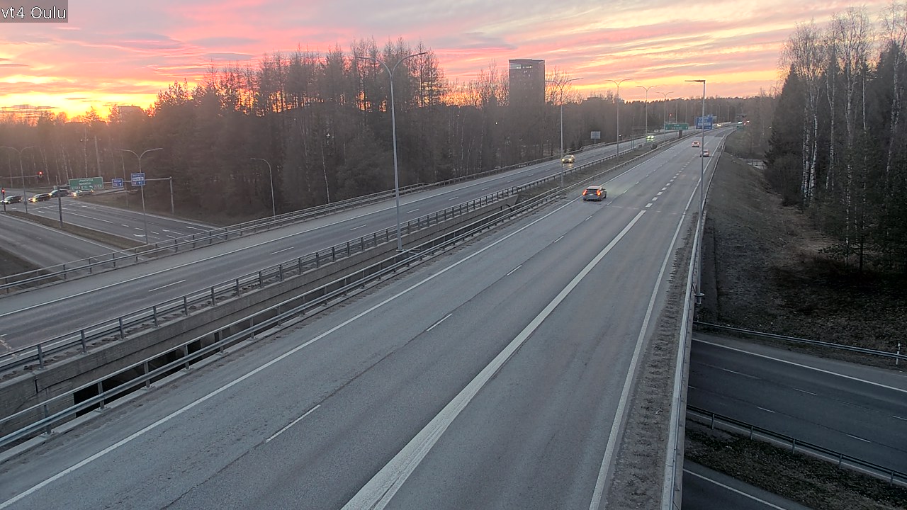 Weather Camera Image Väg 4 Uleåborg, Oulu, Pohjois-Pohjanmaa