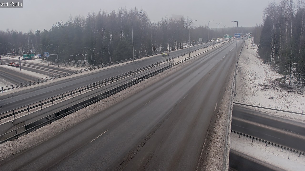Weather Camera Image Väg 4 Uleåborg, Oulu, Pohjois-Pohjanmaa