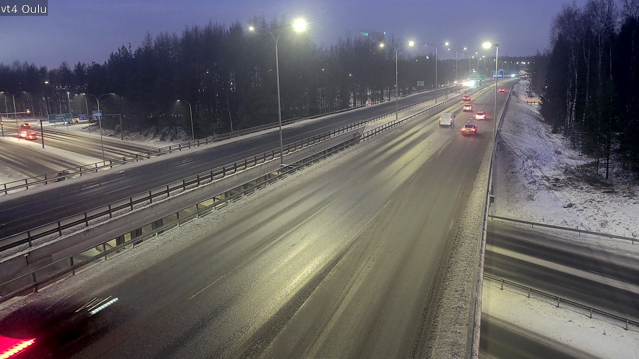 Weather Camera Image Väg 4 Uleåborg, Oulu, Pohjois-Pohjanmaa