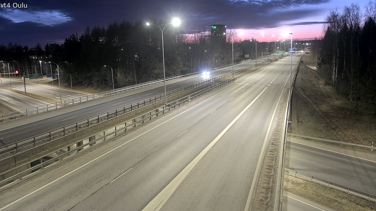 Weather Camera Image Väg 4 Uleåborg, Oulu, Pohjois-Pohjanmaa