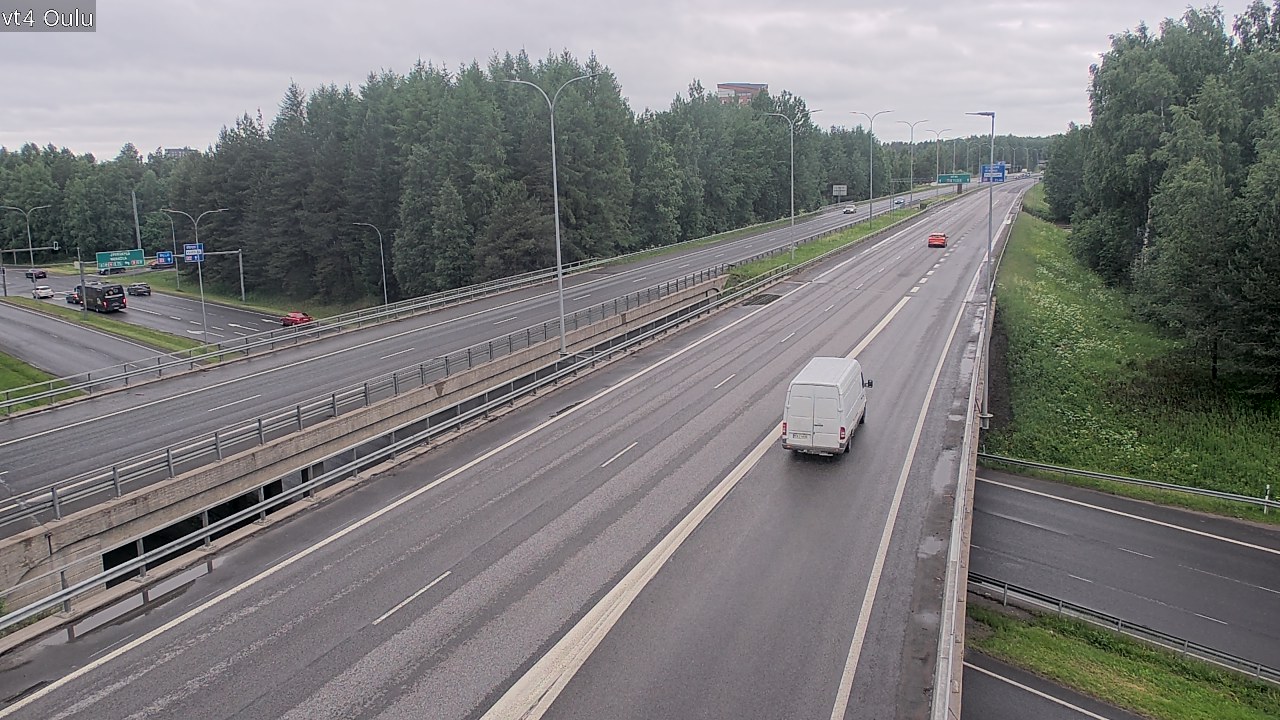 Weather Camera Image Väg 4 Uleåborg, Oulu, Pohjois-Pohjanmaa