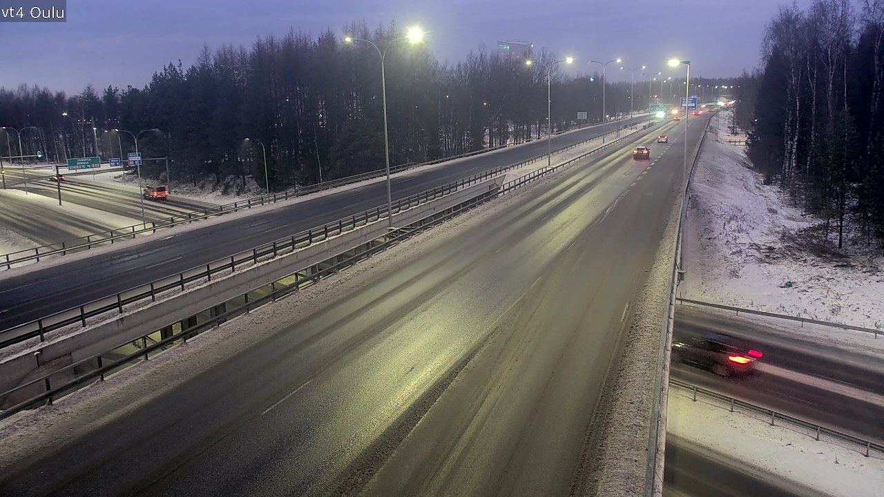 Weather Camera Image Väg 4 Uleåborg, Oulu, Pohjois-Pohjanmaa
