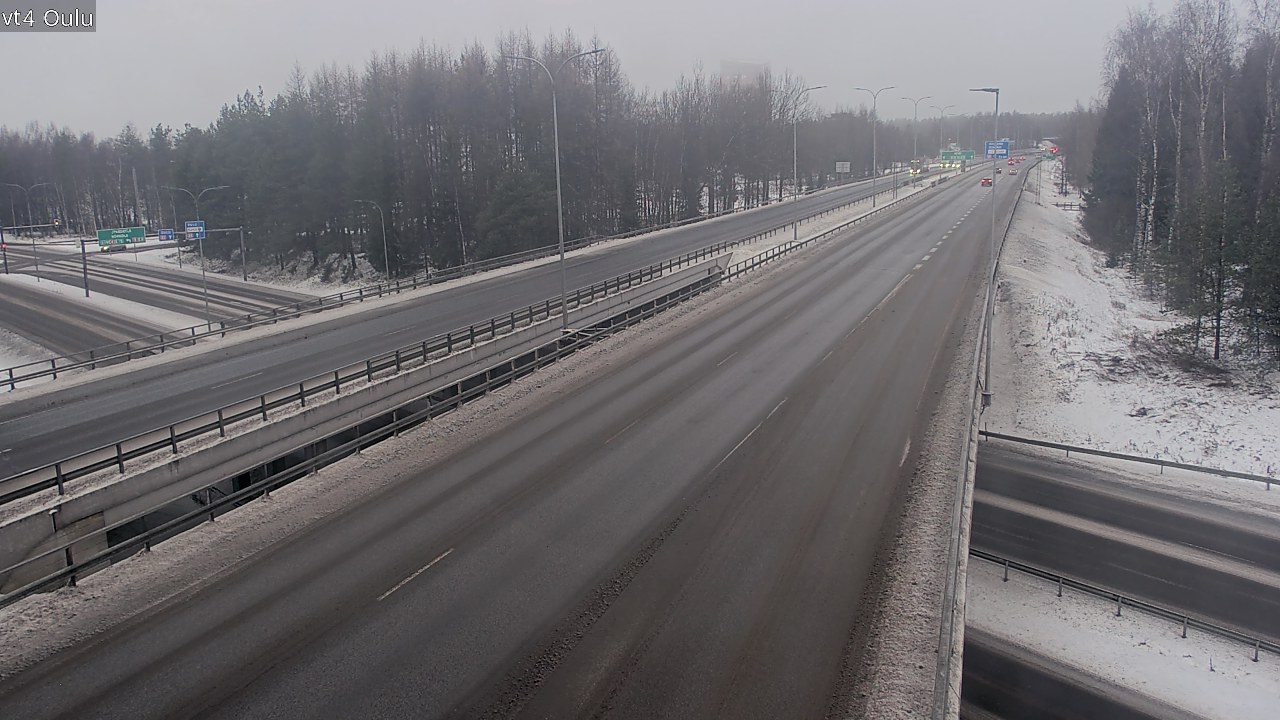 Weather Camera Image Väg 4 Uleåborg, Oulu, Pohjois-Pohjanmaa