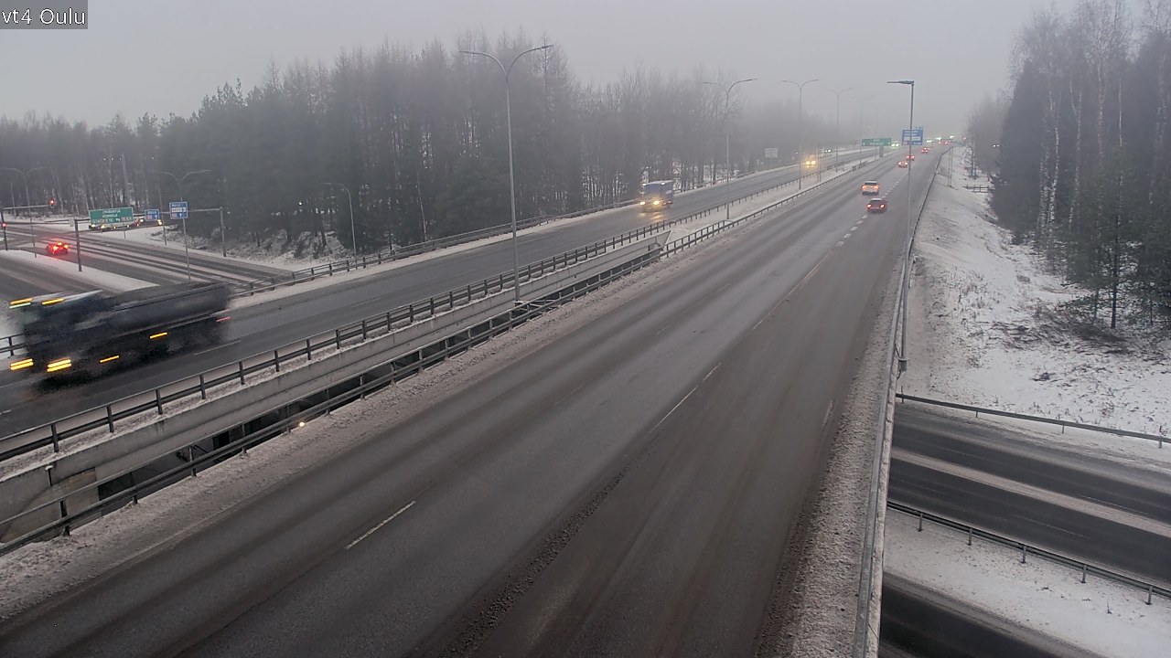 Weather Camera Image Väg 4 Uleåborg, Oulu, Pohjois-Pohjanmaa