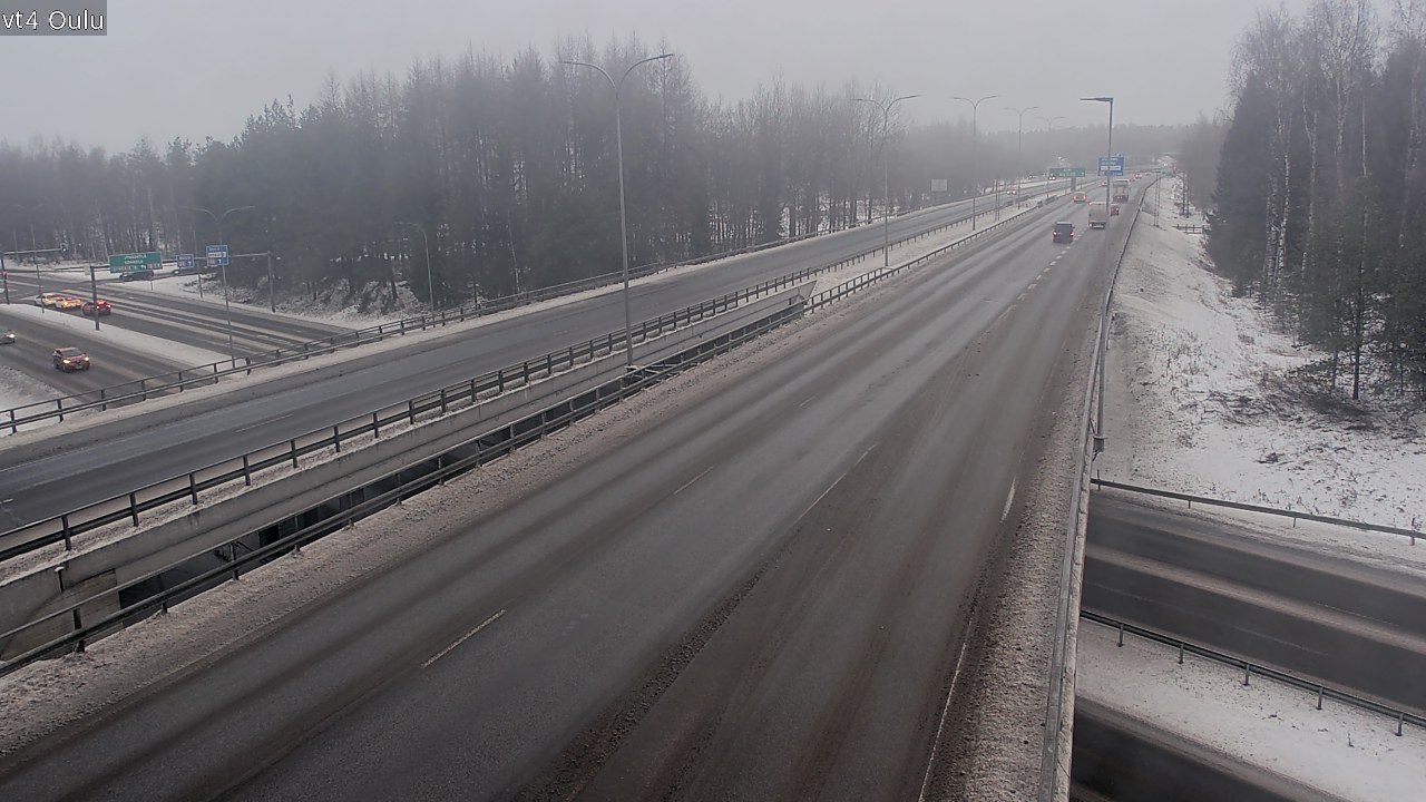 Weather Camera Image Väg 4 Uleåborg, Oulu, Pohjois-Pohjanmaa