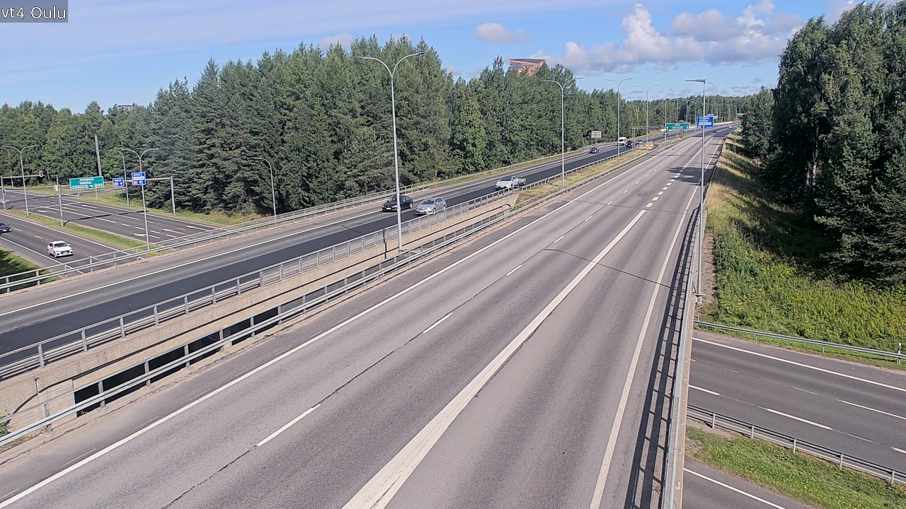 Weather Camera Image Väg 4 Uleåborg, Oulu, Pohjois-Pohjanmaa