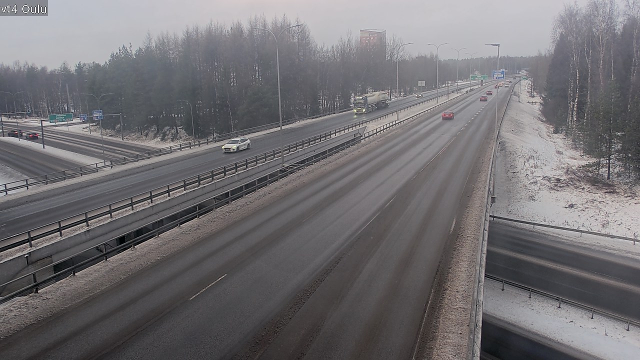 Weather Camera Image Väg 4 Uleåborg, Oulu, Pohjois-Pohjanmaa