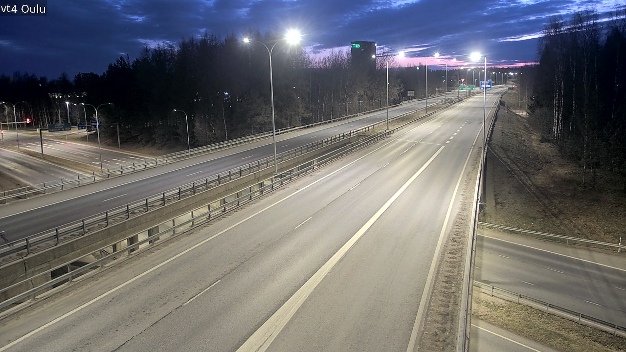 Weather Camera Image Road 4 Oulu, Oulu, Pohjois-Pohjanmaa