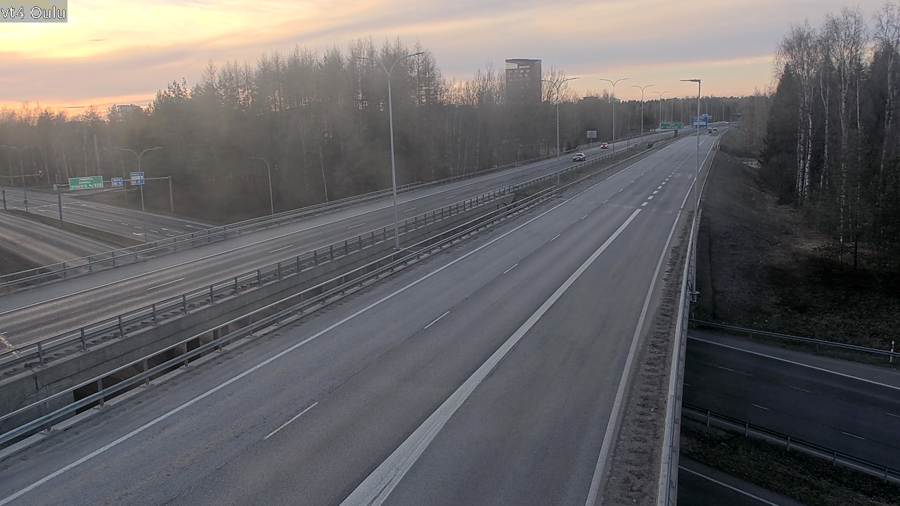 Weather Camera Image Väg 4 Uleåborg, Oulu, Pohjois-Pohjanmaa
