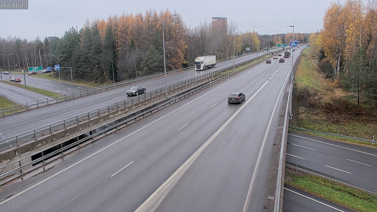Weather Camera Image Väg 4 Uleåborg, Oulu, Pohjois-Pohjanmaa