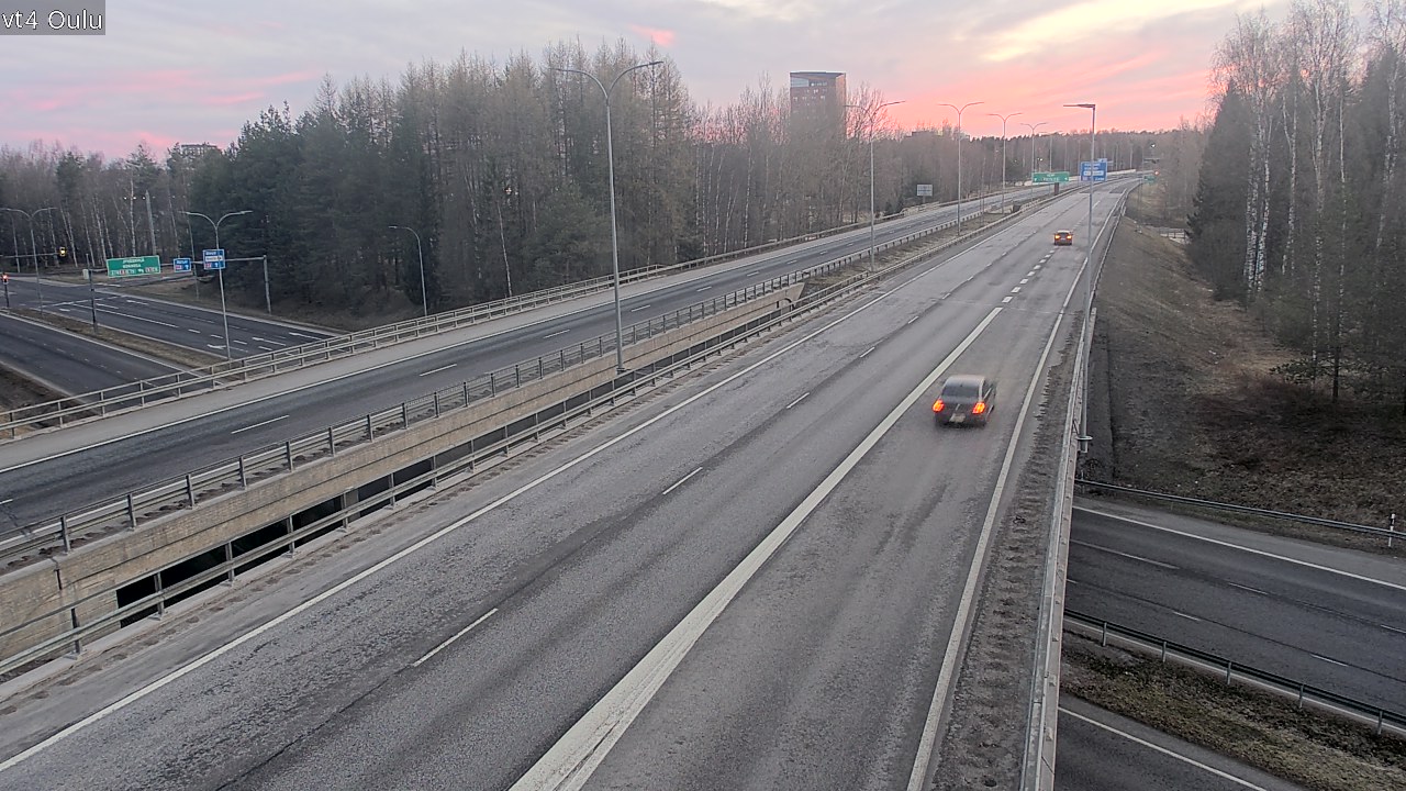 Weather Camera Image Väg 4 Uleåborg, Oulu, Pohjois-Pohjanmaa