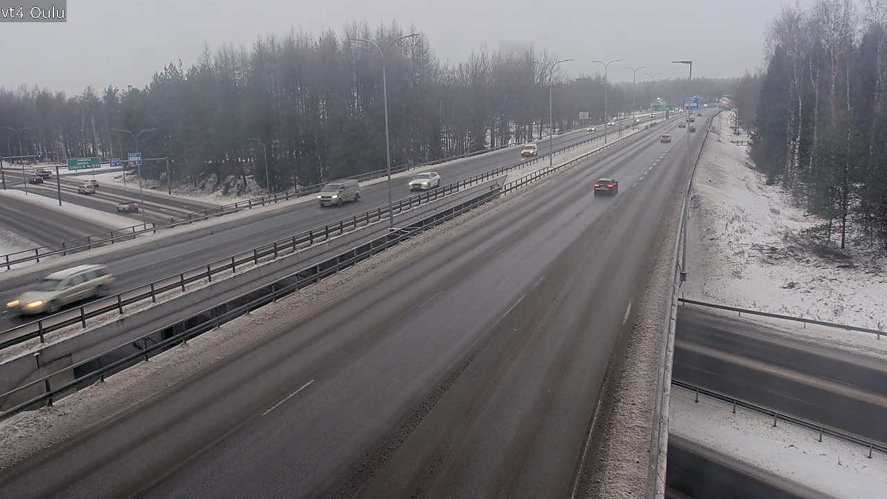 Weather Camera Image Väg 4 Uleåborg, Oulu, Pohjois-Pohjanmaa