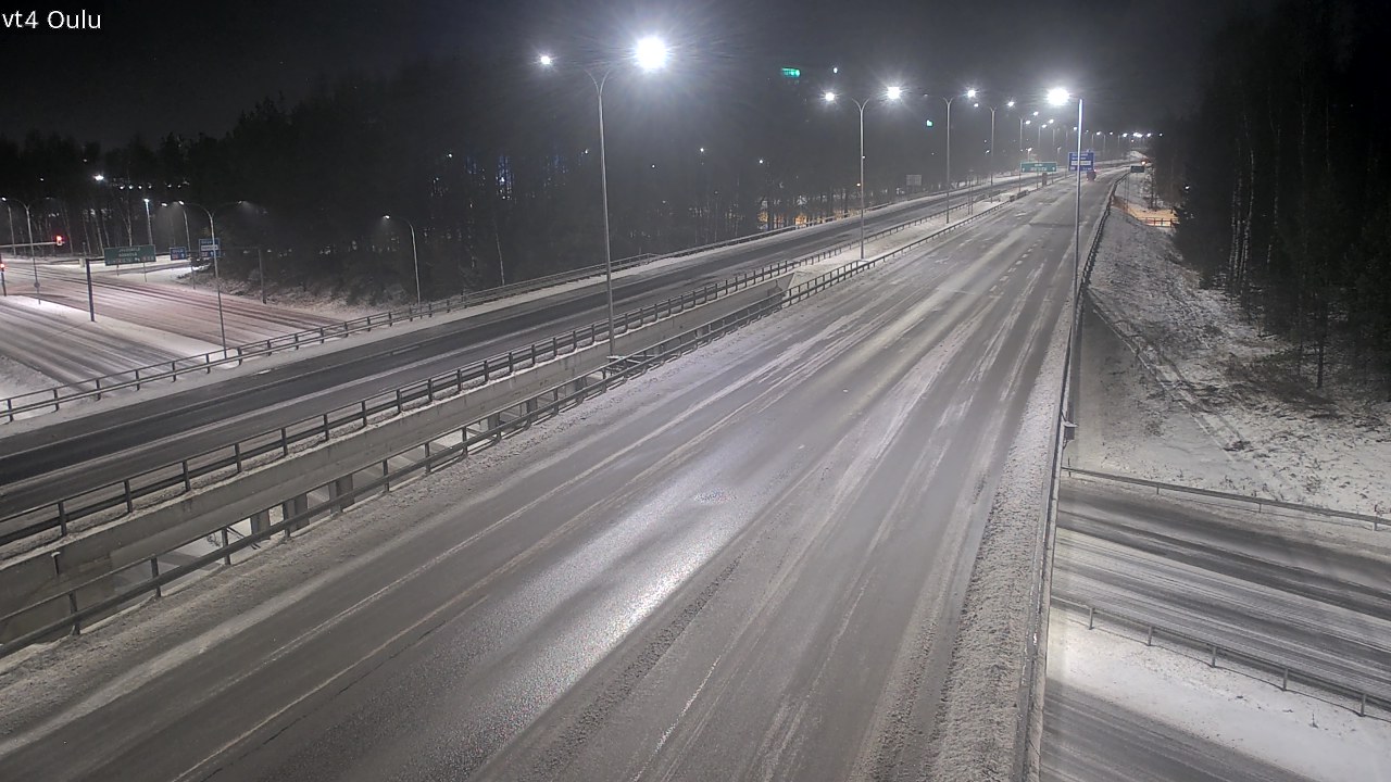 Weather Camera Image Väg 4 Uleåborg, Oulu, Pohjois-Pohjanmaa