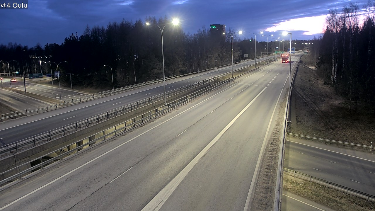 Weather Camera Image Road 4 Oulu, Oulu, Pohjois-Pohjanmaa