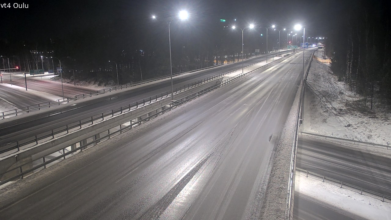 Weather Camera Image Väg 4 Uleåborg, Oulu, Pohjois-Pohjanmaa