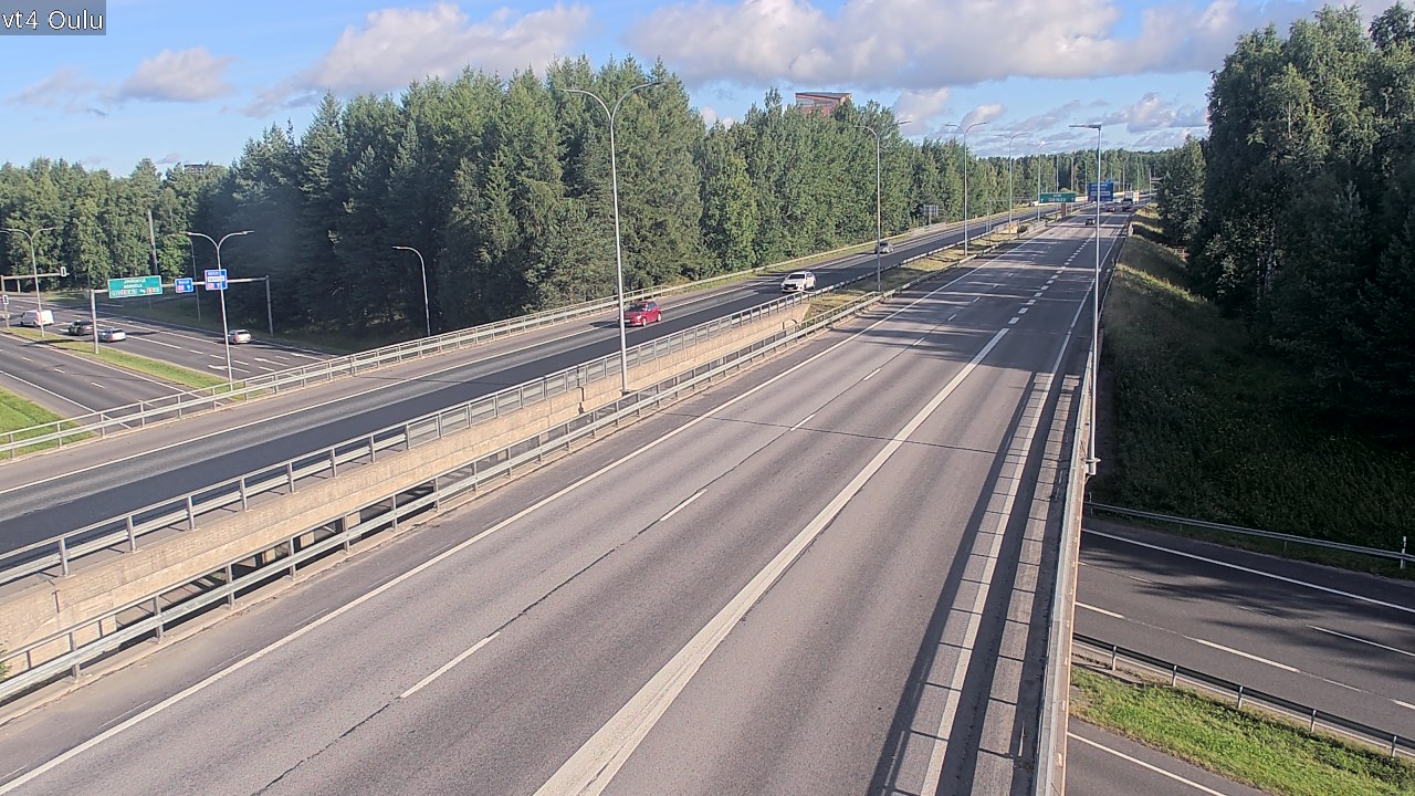 Weather Camera Image Väg 4 Uleåborg, Oulu, Pohjois-Pohjanmaa