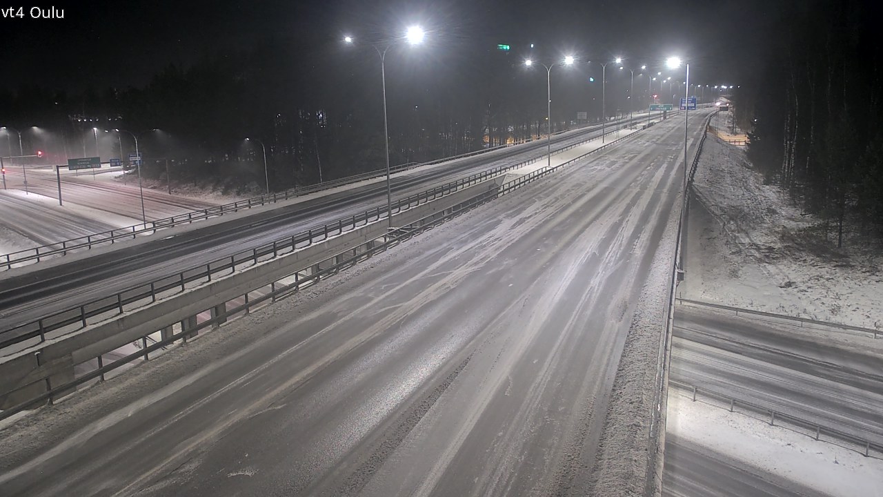 Weather Camera Image Väg 4 Uleåborg, Oulu, Pohjois-Pohjanmaa