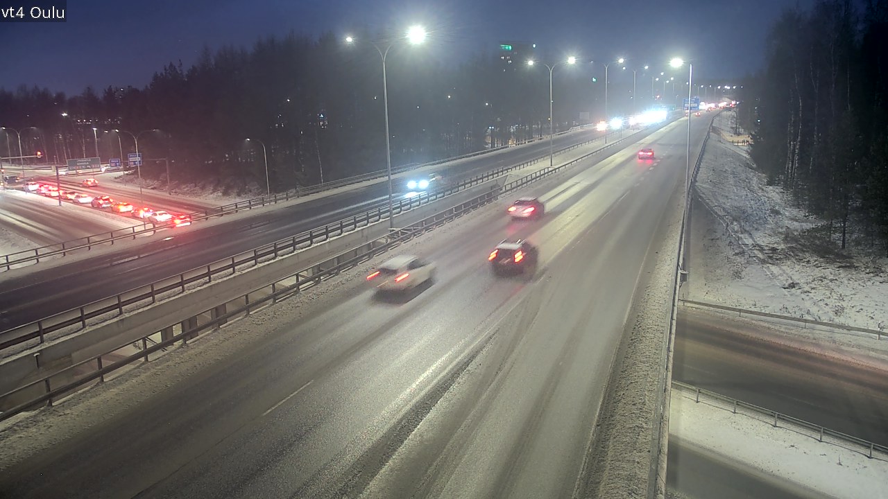 Weather Camera Image Väg 4 Uleåborg, Oulu, Pohjois-Pohjanmaa