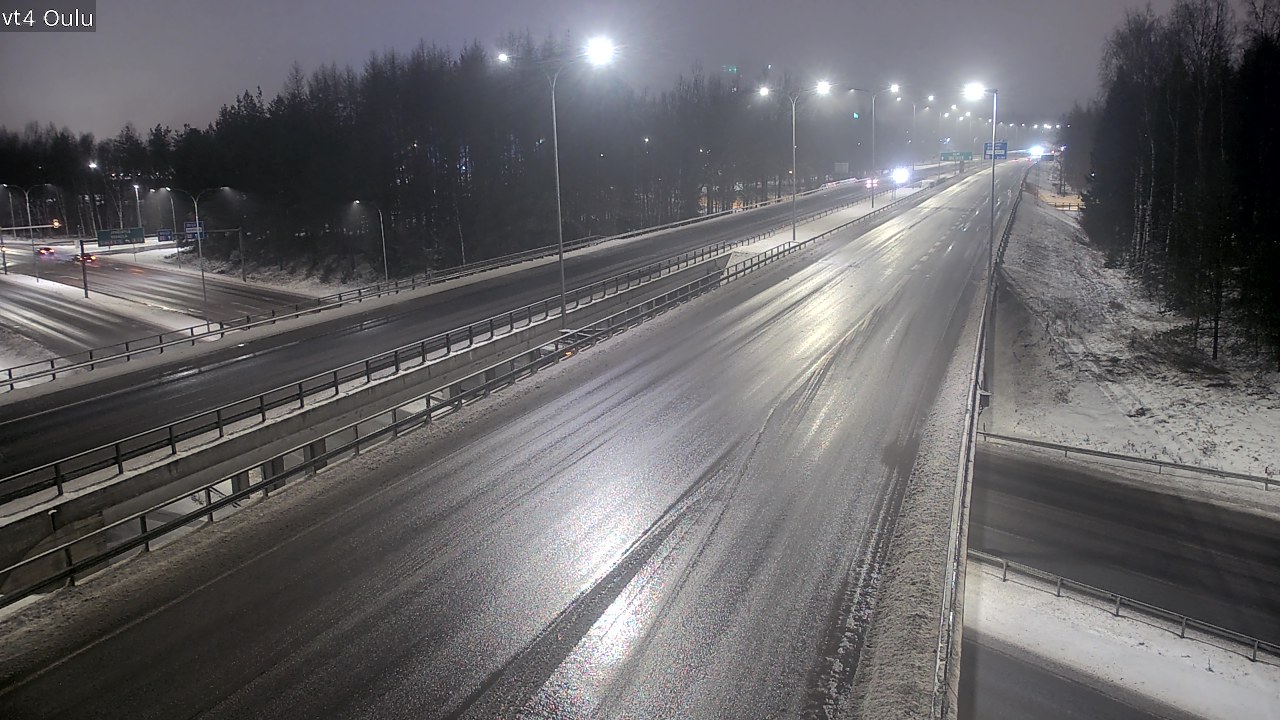 Weather Camera Image Väg 4 Uleåborg, Oulu, Pohjois-Pohjanmaa