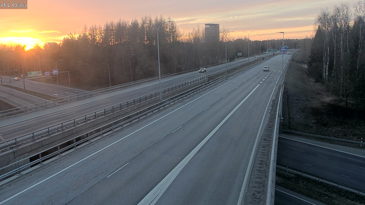 Weather Camera Image Väg 4 Uleåborg, Oulu, Pohjois-Pohjanmaa