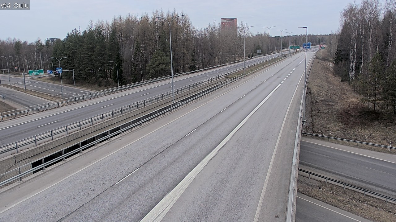 Weather Camera Image Road 4 Oulu, Oulu, Pohjois-Pohjanmaa
