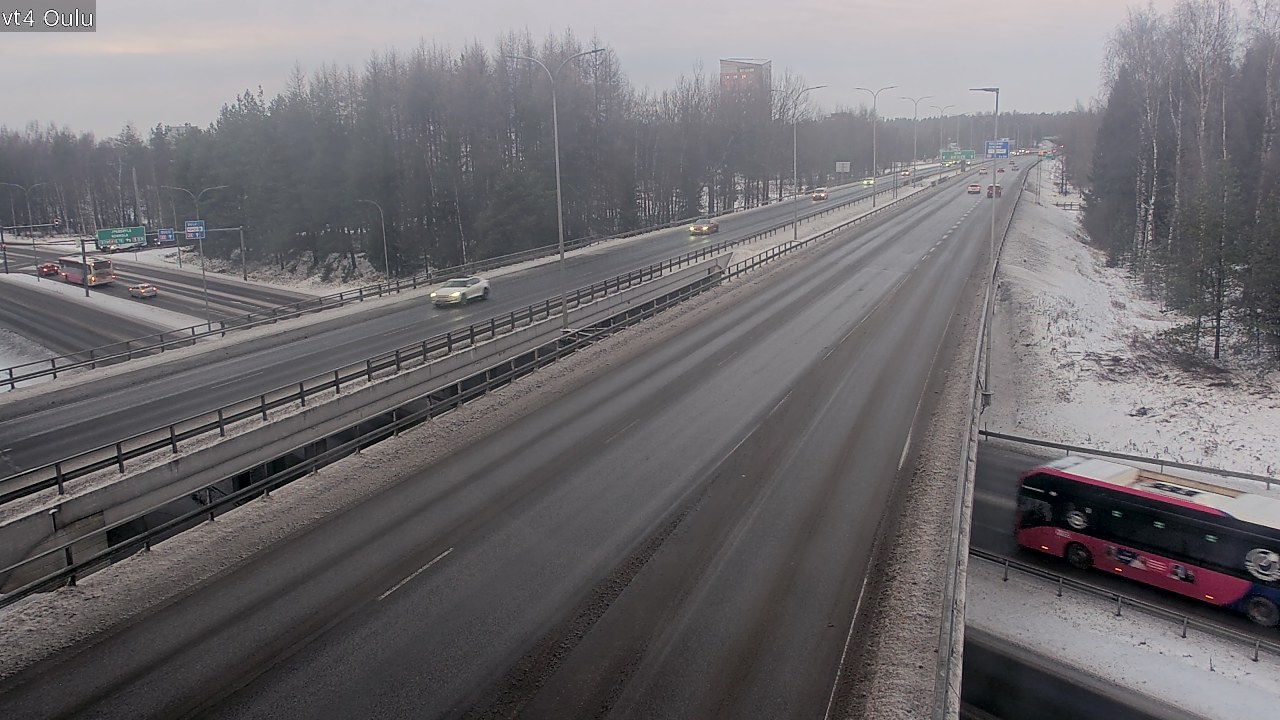 Weather Camera Image Väg 4 Uleåborg, Oulu, Pohjois-Pohjanmaa