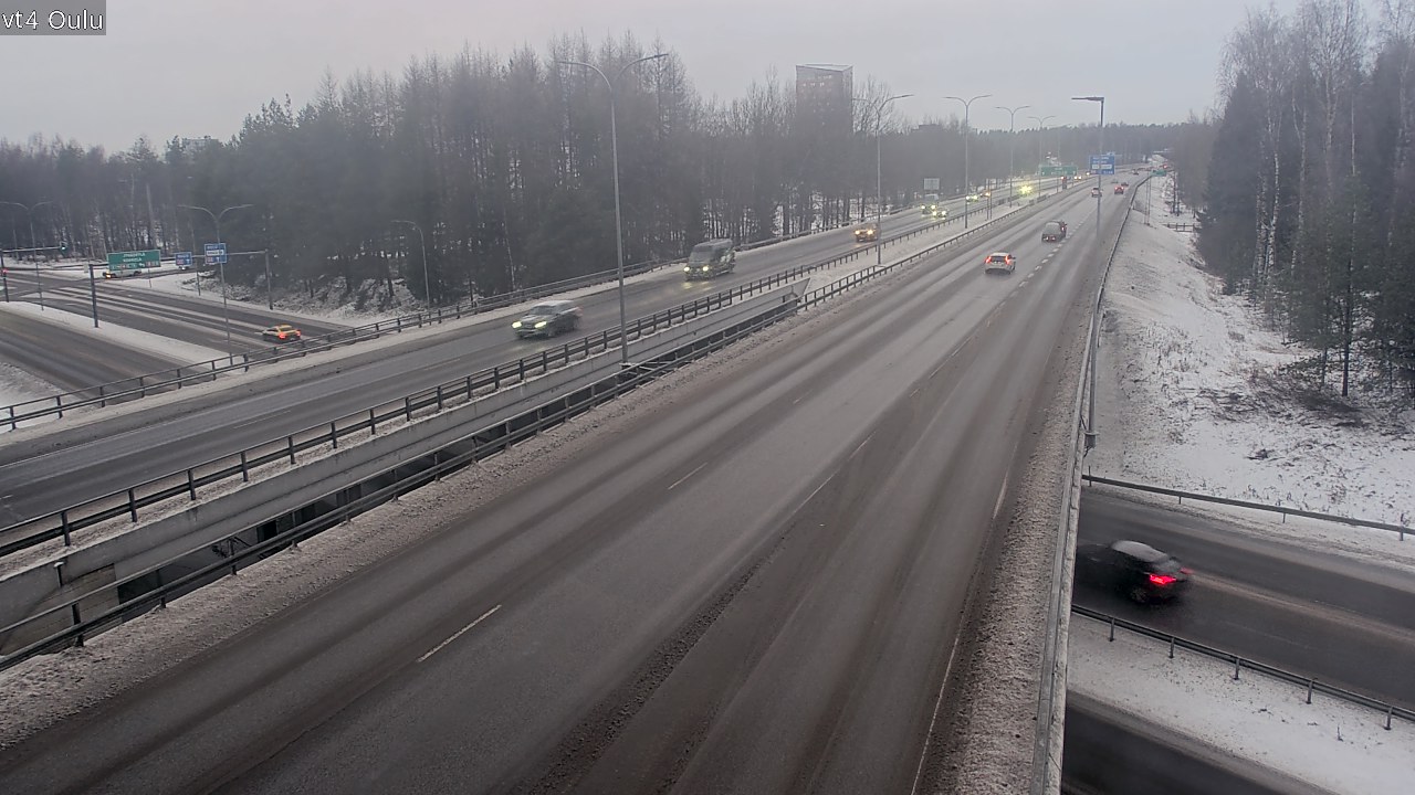 Weather Camera Image Väg 4 Uleåborg, Oulu, Pohjois-Pohjanmaa