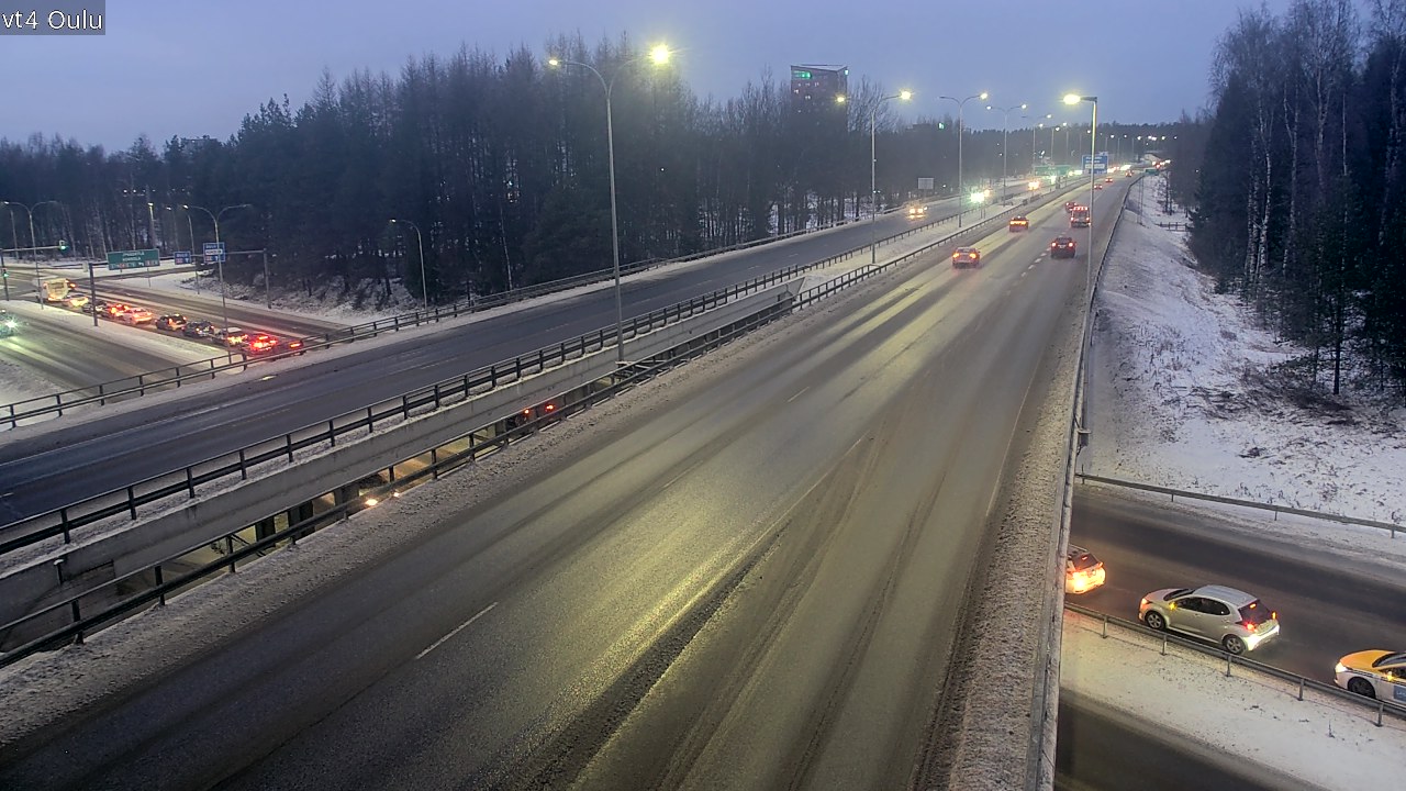 Weather Camera Image Väg 4 Uleåborg, Oulu, Pohjois-Pohjanmaa