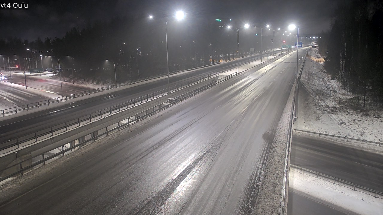 Weather Camera Image Väg 4 Uleåborg, Oulu, Pohjois-Pohjanmaa