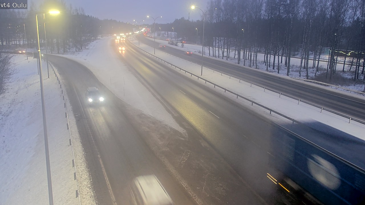 Weather Camera Image Väg 4 Uleåborg, Oulu, Pohjois-Pohjanmaa