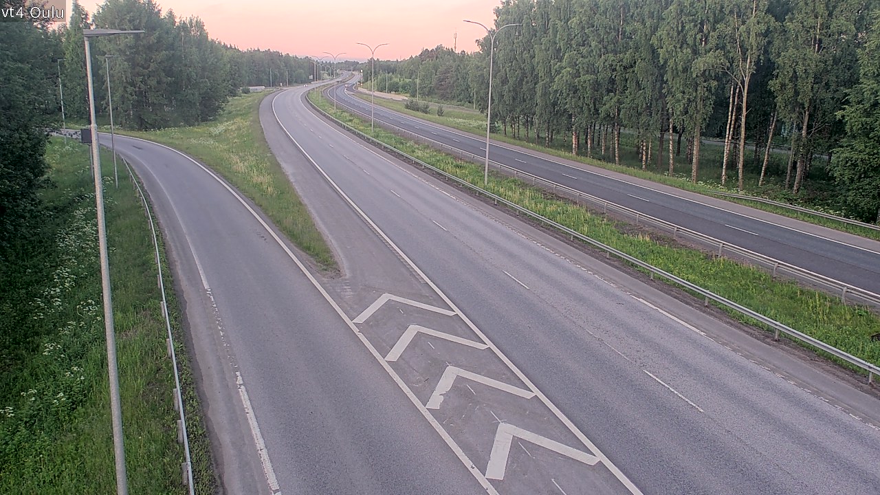 Weather Camera Image Väg 4 Uleåborg, Oulu, Pohjois-Pohjanmaa