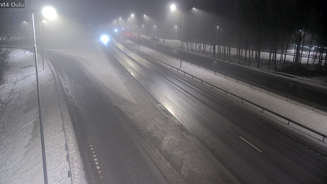 Weather Camera Image Väg 4 Uleåborg, Oulu, Pohjois-Pohjanmaa