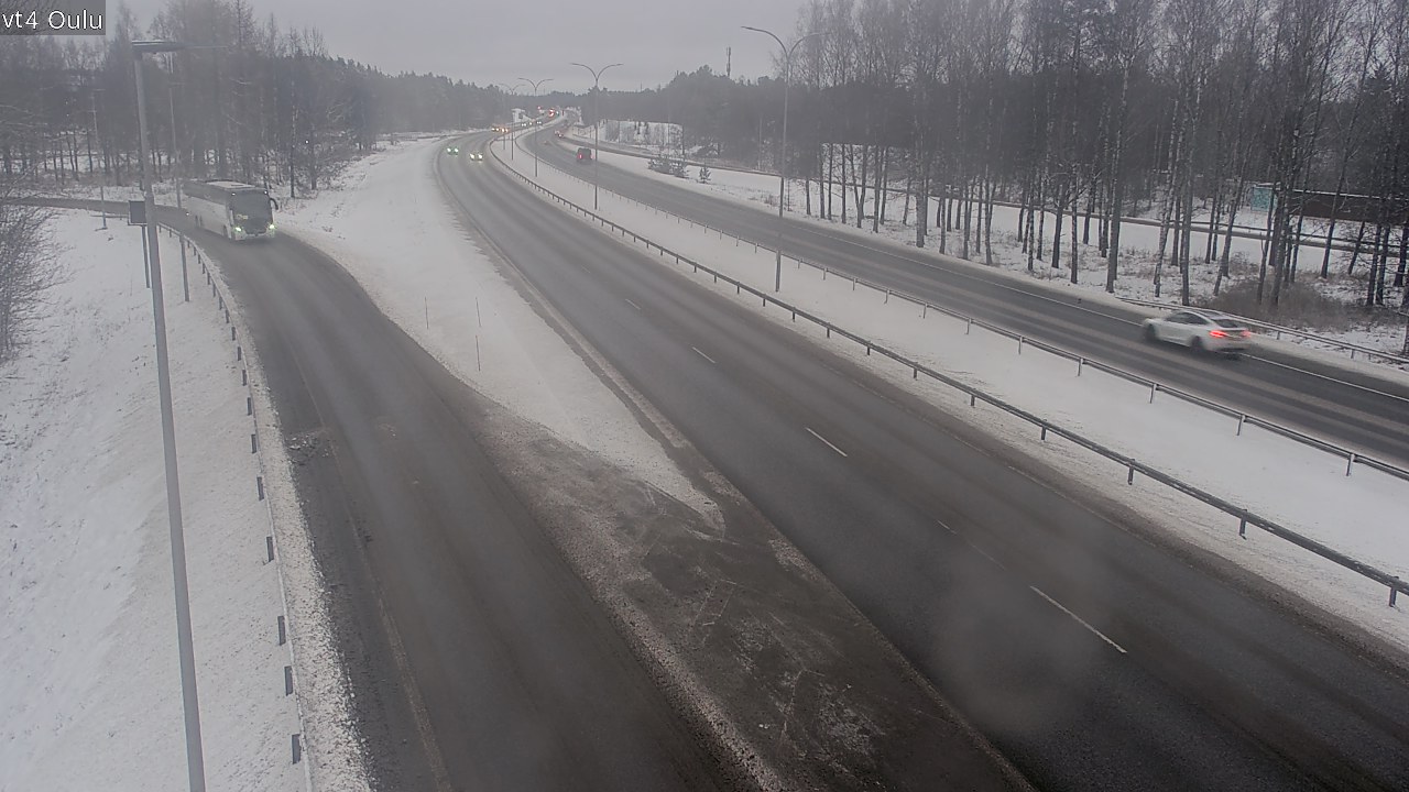 Weather Camera Image Väg 4 Uleåborg, Oulu, Pohjois-Pohjanmaa