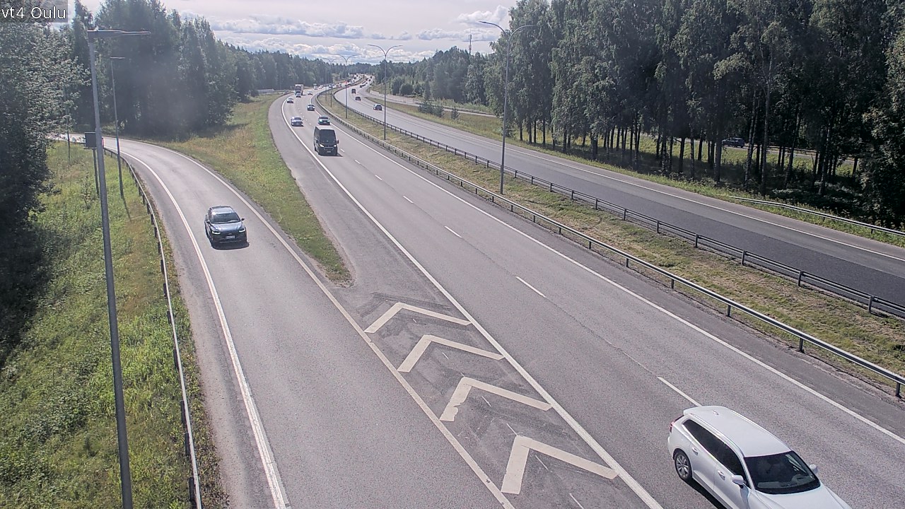 Weather Camera Image Väg 4 Uleåborg, Oulu, Pohjois-Pohjanmaa