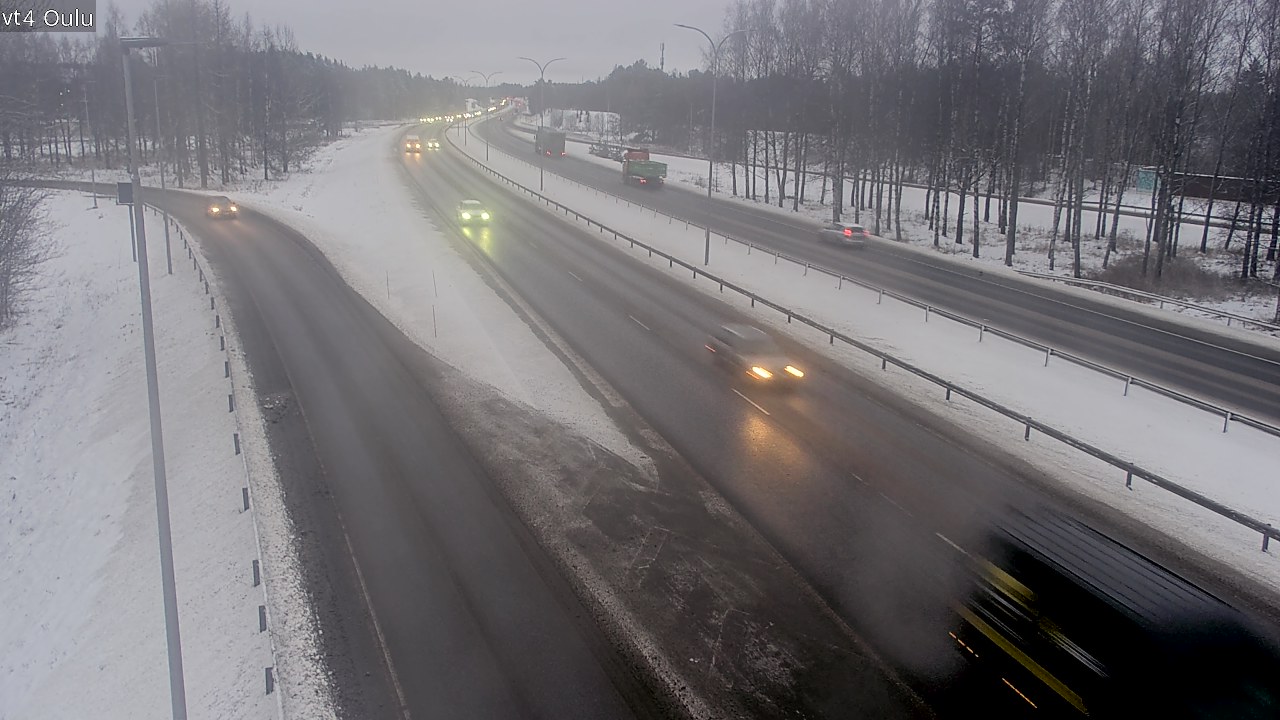 Weather Camera Image Väg 4 Uleåborg, Oulu, Pohjois-Pohjanmaa