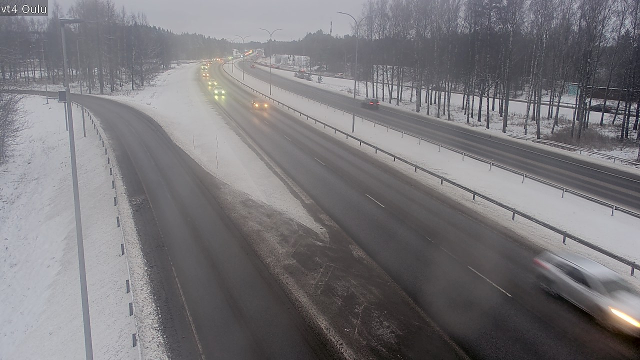 Weather Camera Image Väg 4 Uleåborg, Oulu, Pohjois-Pohjanmaa