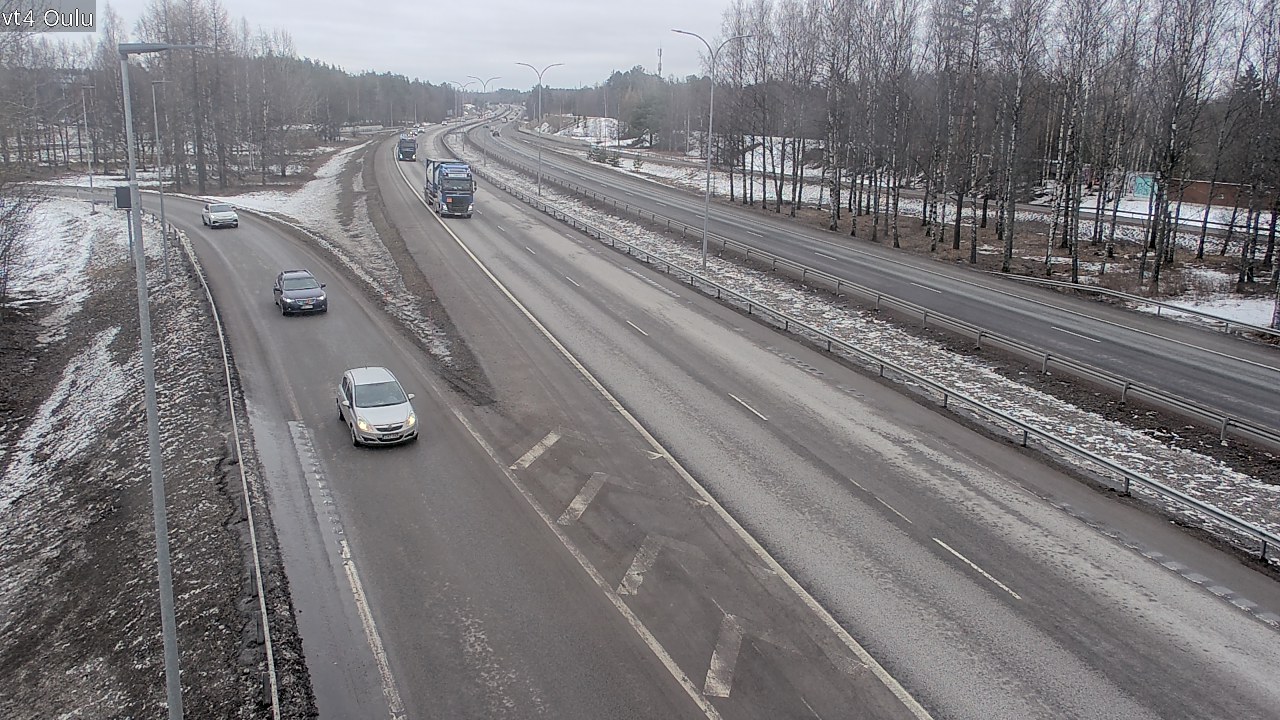 Weather Camera Image Väg 4 Uleåborg, Oulu, Pohjois-Pohjanmaa
