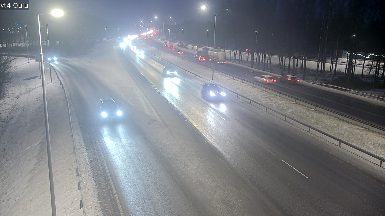 Weather Camera Image Väg 4 Uleåborg, Oulu, Pohjois-Pohjanmaa