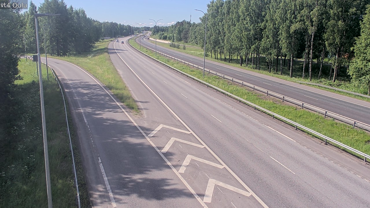 Weather Camera Image Väg 4 Uleåborg, Oulu, Pohjois-Pohjanmaa