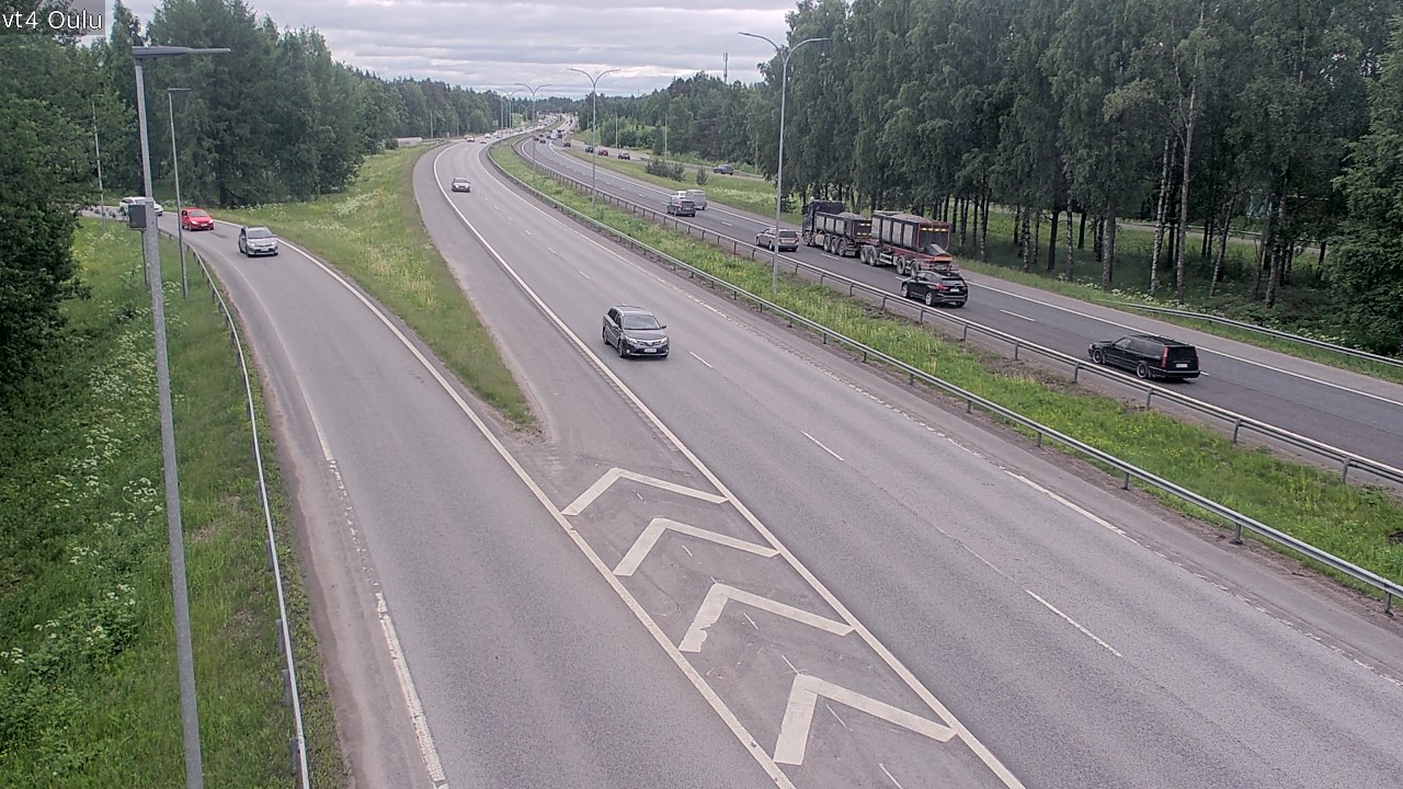 Weather Camera Image Väg 4 Uleåborg, Oulu, Pohjois-Pohjanmaa