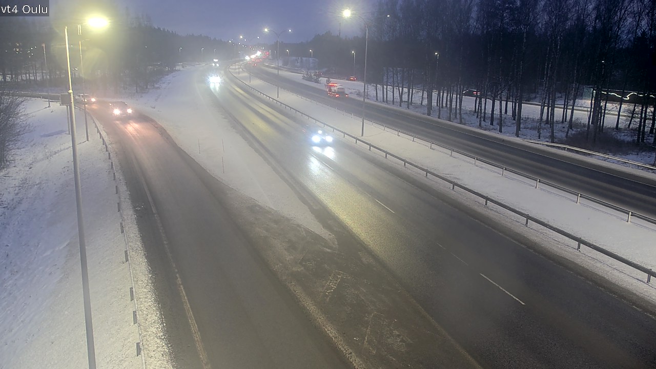 Weather Camera Image Väg 4 Uleåborg, Oulu, Pohjois-Pohjanmaa