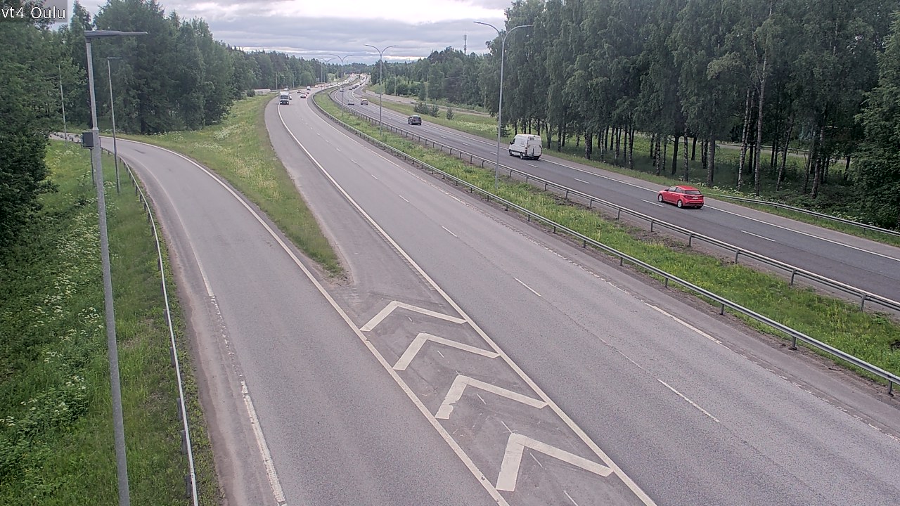 Weather Camera Image Väg 4 Uleåborg, Oulu, Pohjois-Pohjanmaa