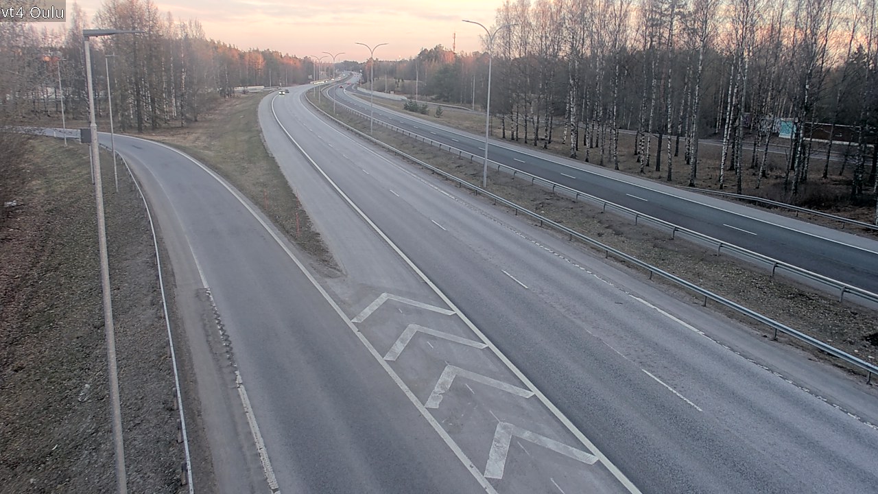 Weather Camera Image Väg 4 Uleåborg, Oulu, Pohjois-Pohjanmaa
